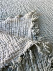 TRUYTOWEL %100 PAMUK 4 KATLI ÇAĞLA YEŞİLİ YATAK ÖRTÜSÜ PİKE