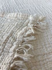 TRUYTOWEL %100 PAMUK 4 KATLI ÇAĞLA YEŞİLİ YATAK ÖRTÜSÜ PİKE