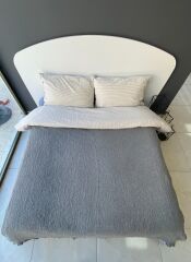 TRUYTOWEL %100 PAMUK 4 KATLI ANTRASİT GRİ YATAK ÖRTÜSÜ PİKE