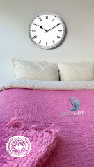 %100 PAMUKLU MÜSLİN PİKE BATTAL BOY 8 RENK 260x230 - FUSYA