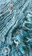 %100 PAMUKLU MÜSLİN PİKE BATTAL BOY 8 RENK 260x230 - TURKUAZ