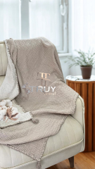 %100 PAMUK MÜSLİN TV BATTANİYESİ EKRU