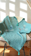 %100 PAMUK TV BATTANİYESİ TURKUAZ
