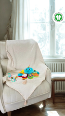 %100 PAMUK MÜSLİN BEBEK ÖRTÜSÜ İVORY