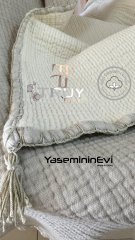 %100 PAMUK MÜSLİN BEBEK YORGAN İVORY