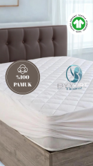 %100 PAMUK TEK KİŞİLİK YASTIK KORUYUCU ALEZ BEYAZ