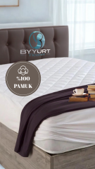 %100 PAMUK BATTAL BOY YATAK KORUYUCU BEYAZ