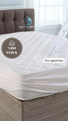 SIVI GEÇİRMEZ KAPİTONELİ ÇİFT KİŞİLİK YATAK ALEZİ BEYAZ