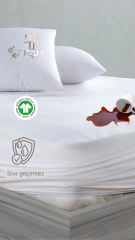 MİKRO SIVI GEÇİRMEZ ÇİFT KİŞİLİK YATAK ALEZİ BEYAZ