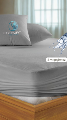 MİKRO SIVI GEÇİRMEZ ÇİFT KİŞİLİK YATAK ALEZİ ANTRASİT GRİ