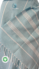 %100 PAMUK PEŞTEMAL AÇIK MAVİ