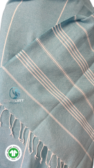 %100 PAMUK PEŞTEMAL AÇIK MAVİ